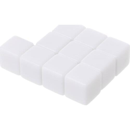 10Pcs D6 Dice 12mm Die Six Sided Table Gaming Dice Blank For Role Playing Toys