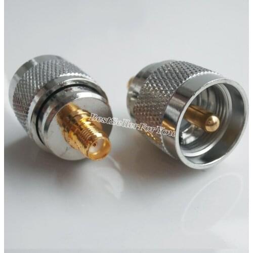 10Pcs SMA Female Jack to UHF PL259 Male PL 259 Plug RF Adapter Connector RADIO