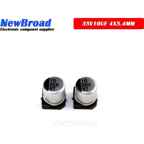 10PCS SMD Aluminum Electrolytic Capacitor 35V10UF 4*5.4MM 5*5.4MM 10UF35V 35V 10UF