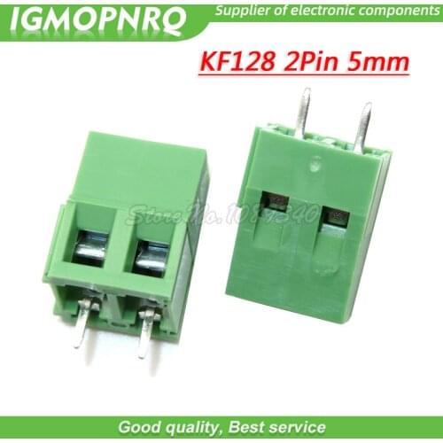 20PCS KF128-2P 5.08mm KF128 2 Pin Green Connect PCB Terminal Screw Terminal Connector Splice connector GMOPNRQ