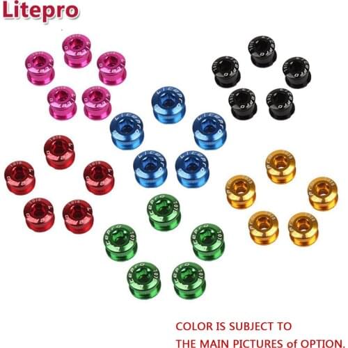 5Pcs Crank Bolt Single Plate Nails Aluminum Alloy Mountain Road Folding Bike Ultra-light Plate Nails Bicycle Crankset Bolt Screw