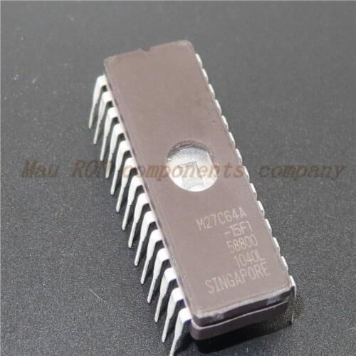 50PCS/LOT M27C64A-15F1 27C64 DIP-28 New and original Microcontroller chip memory IC