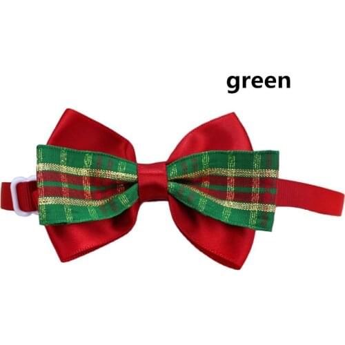 50PCS Adjustable 5 styles colorful Pet Dog Puppy Cat Bow Tie Collar Christmas Decoration Pet Accessory