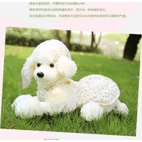 70 cm plush lying poodle shepherd dog skirt poodle doll gift w4146