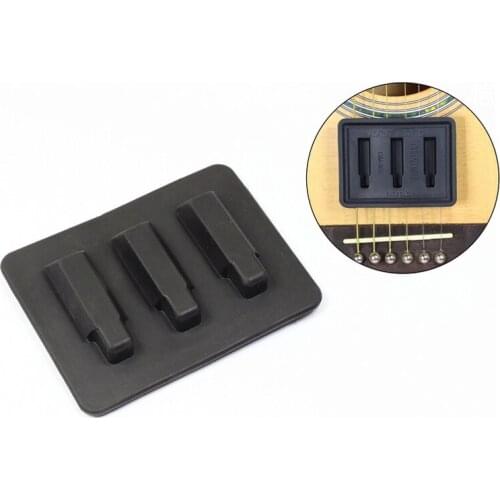 MoonEmbassy Acoustic Guitar Mute Guitar Beginner Rubber Practice Silencer Tool Accessories