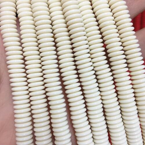 Faux Beeswax Multicolor Resin Ambers Oblate Wafer Beads Abacus Bodhi Spacer Plate Jewelry Making 2X6 2X8 Accessories 15inch A218