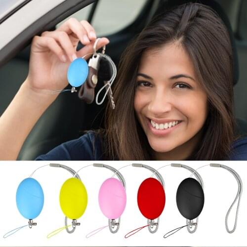 Egg Shape Self Defense Alarm Girl Women Elderly Security Protect Alert Personal Safety Scream Emergency Alarm Keychain