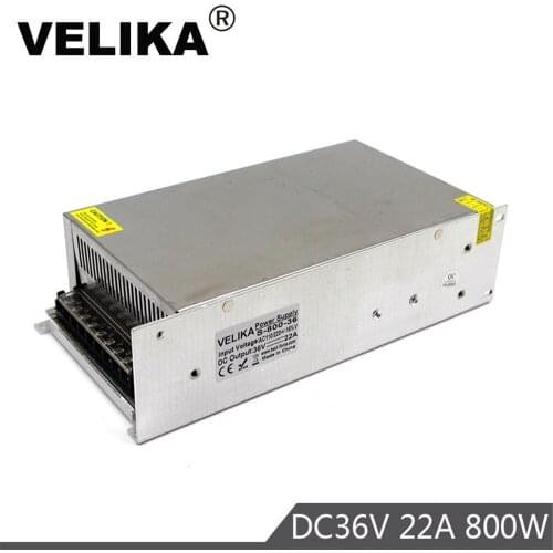 DC36V Power Supply Switch 22A 800W Light Driver Transformer 220V 110V AC to DC 36V Power Adapter for CCTV DIY CNC Stepper Motors