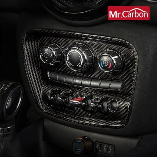 Car Centre Control Panel Decoration Cover Carbon Fiber Protection Sticker For BMW MINI COOPER S Clubman F54 Styling Accessories