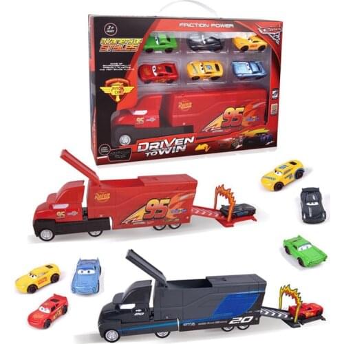 Children Tuba Alloy Inertia Container Truck Automobile General Mobilization Mcqueen Toys Auto Salon Girls Type Suit