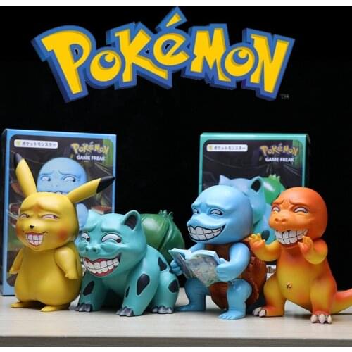 Pokemon Action Toy Figures Model Toy Pikachu Bulbasaur Charmander Zenigame Squirtle Gorudakku Psyduck Ornaments Collection Doll