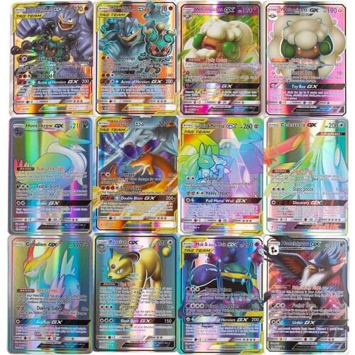 220GX New English Version Pokemon Card Featuring 200GX 20ENERGY TAG MEGA V VMAX No Repeat Battle Carte Trading Game Collection