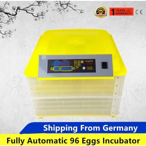 Home Use 220V Large Capacity Egg Incubator Digital Fully Automatic 96 Eggs Poultry Hatcher For Chickens Ducks
