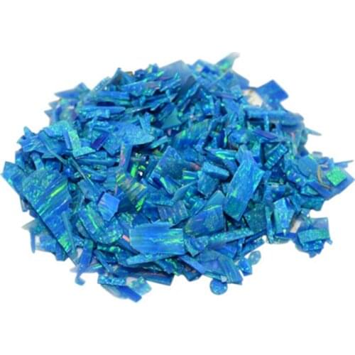 20gram/lot Synthetic Crushed Opal for fake Nails Synthetic scraps opal slice for DIY Jewelry