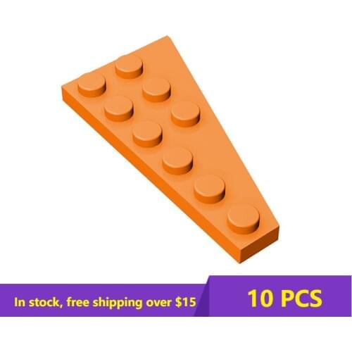 10PCS Bricks 54384 3x6 Wedge Board (Left) High-tech Building Block Model Kids Toys Boys DIY Educational Brick Parts Best Gifts
