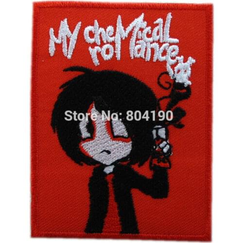 Red Logo Music Band Embroidered IRON ON and SEW ON Patch Rock Punk Heavy Metal patchwork accessories clothes