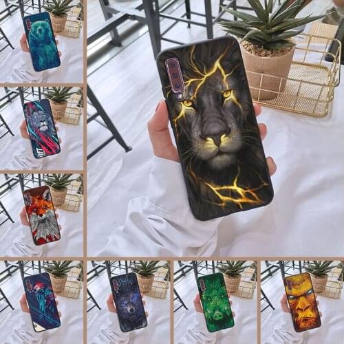 Cool Wolf Bear Phone Case For Samsung Galaxy A6 A8 Plus 2018 Soft Silicone Back Cover For Samsung A3 A5 2016 2017 A6 A7 A8 2018