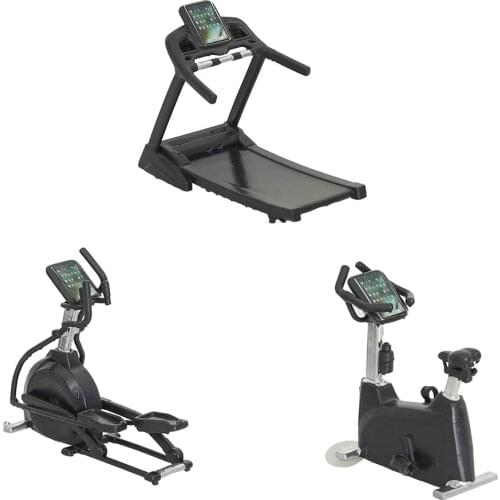 1:20-30 Scale Fitness Equipment Model, Running, Mobility, Bicycle Scene Decoration, DIY Handmade Apartment Production