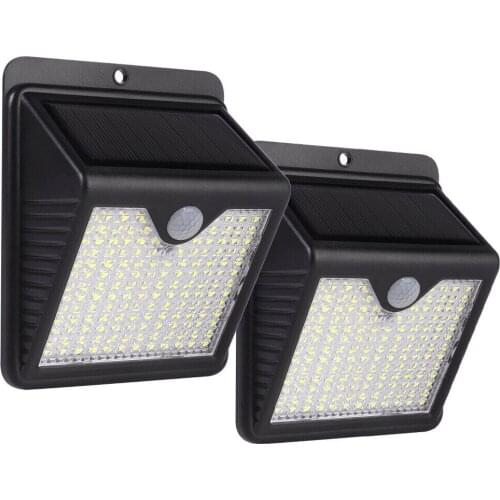 150LEDs Solar Powered Wall LED Lights Outside Motion Sensor Light Waterproof Garden Lamp