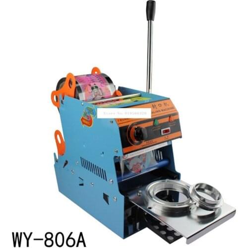 New Arrival Manual Pearl Milk Tea Sealing Machine WY-806A Tea Cup Sealing Machine Plastic Sealer 7, 7.5, 9.5 CM 270W 220V / 50Hz