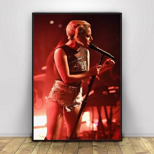 Lady Gaga Poster Music Singer Star Canvas Poster Wall Painting Home Decoration ( No Frame )
