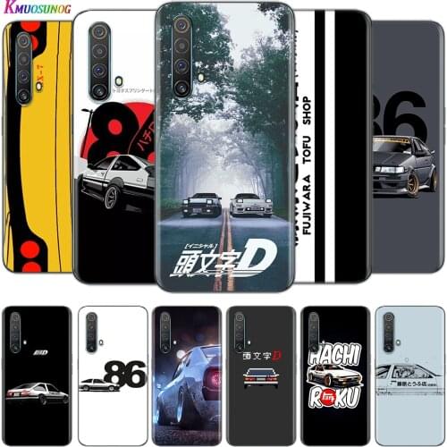 Transparent Cover Initial D AE86 For OPPO AX7 A1K A93 A92 A73 A72 A53S A52 A32 A31 A9 A11 A7 A5 2020 Phone Case