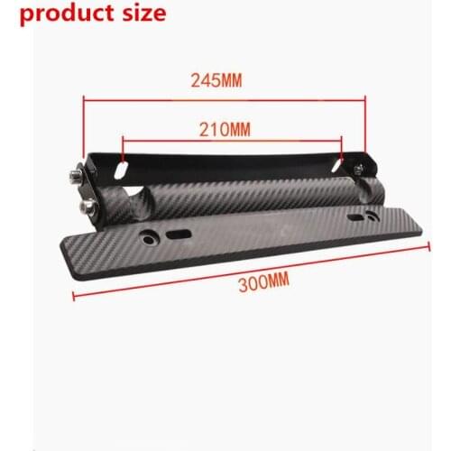 ABS Adjustable Racing Universal Car License Plate Frame accessories for Cadillac ATS SRX CTS LINCOLN MK REMOTE Ssangyong kyron