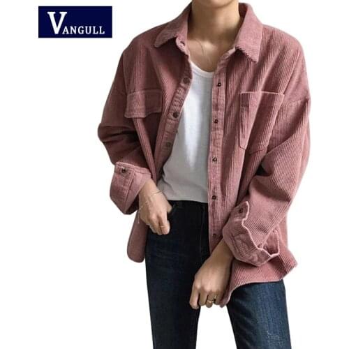 Женские вельветовые рубашки Vangull China At AliExpress