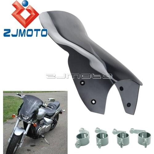 1 Set Black Cruisers Windscreen Motorcycle Wind Screen For Suzuki 2006-2013 2014 2015 2016 Boulevard M109R M90 M50 Windshield