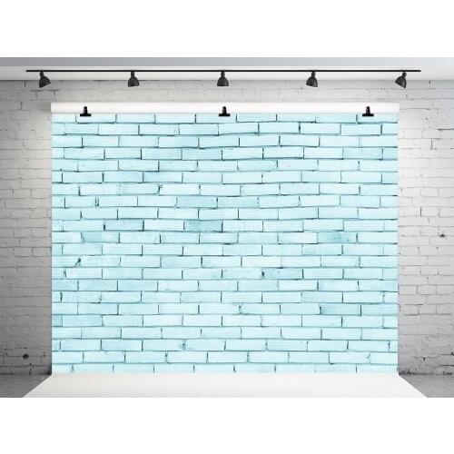 VinylBDS 10x10ft Green Wall Background Photography Seamless Washable Newborn Children Photography Backdrops Brick Wall Backdrop