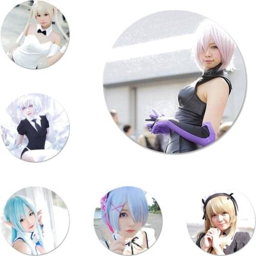 Cos anime Icons Pins Badge Decoration Brooches Metal Badges For Backpack Decoration 58mm