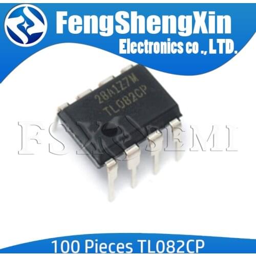 100pcs/lot TL082 DIP TL082CP TL082CN Operational amplifier IC DIP-8