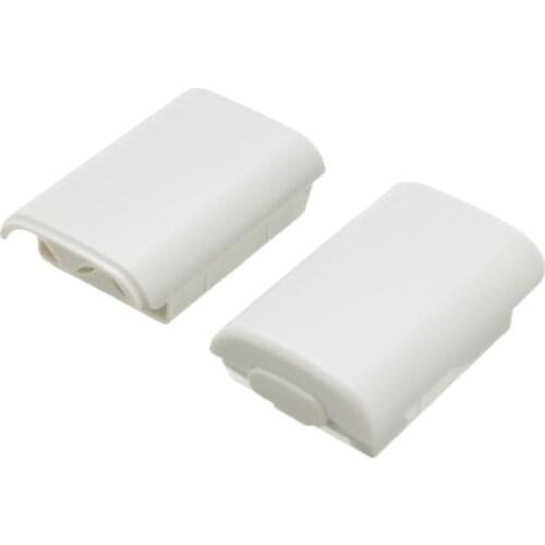 2 Pcs/Lot ABS White Black Housing Case Replacement For XBOX 360 Wireless Controller Battery Back Cover Accessories Dropshipping