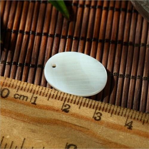 20Pcs/lot wholesale High Quality 15*20mm white natural shell beads oval beads DIY handmade earrings jewelry making accessories