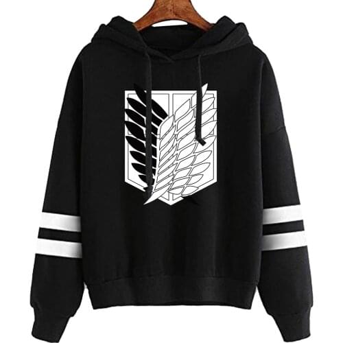 2021 Anime Attack on Titan Hoodies Men Funny Cartoon Warm Sweatshirt Graphic Streetwear Hoodie Harajuku
