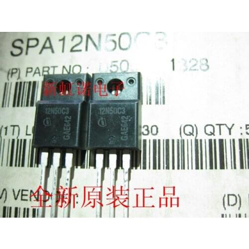 5Pcs/Lot New Original SPA12N50C3 12N50C3 Triode Integrated Circuit Good Quality In Stock