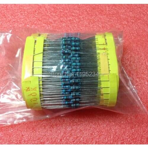 600pcs/lot 30 kinds of value of resistance ,10R-1M, 20pcs each kit 1% Metal film resistors DIP, Through Hole