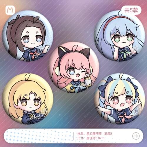 Anime BanG Dream! RAISE A SUILEN LOCK LAYER CHU² Cosplay Badge Garniture Collection Bedges For Bags Brooch Pin Toy Prop Gift