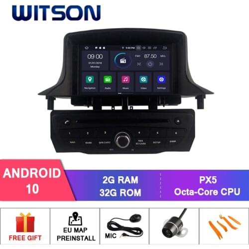 WITSON Android 10.0 IPS HD Screen for RENAULT Megane 3/ Fluence CAR DVD GPS 4GB RAM+64GB FLASH 8 Octa Core+DVR/WIFI+DSP+DAB+OBD