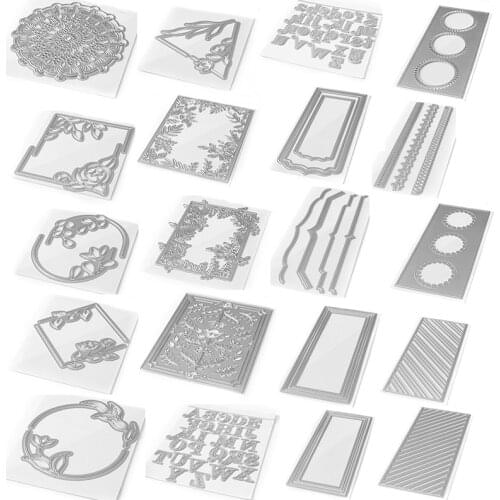 Flower Frame Leaf Alphabet Circle Metal Cutting Dies Stencils For DIY Scrapbooking Embossing Paper Card Craft New 2020 Die Cut