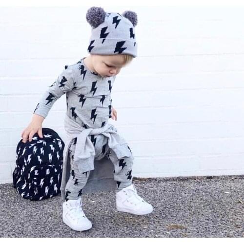 Cool Newborns Baby Boys Toddler Romper Printed Jumpsuit Playsuit Round Neck Babies Cotton Casual Outfit Clothes