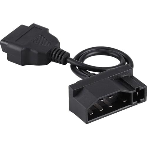 40cm Length 7 Pin To 16 Pin OBD2 Adapter Connector Diagnostic Cable For Ford With A 7 Pin Female Interface Data Link Connector