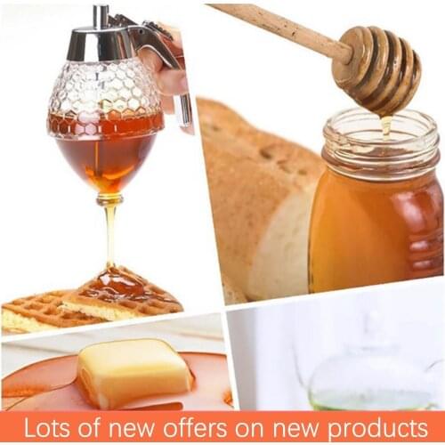 Syrup Juice Dispenser Honey Syrup Dispenser Squeeze Bottle Honey Jar Dropper Kettle Storage Tank Stand Kitchen Tool