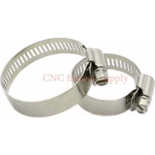 Hot sale 10-16mm/13-19mm/16-25mm 304 Stainless Steel Hose Screw Worm Drive Hose Clamp Hoop Pipe Clamp Clip with handle