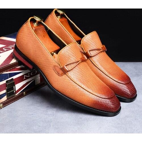 Italian mens shoes vintage summer dress elegant men prom shoes party wedding pointy crocodile skin leather shoes