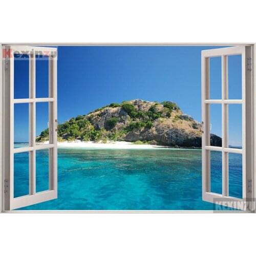 Kexinzu Full Square/Round 5D Diy Diamond Painting Cross Stitch "Window Scenery " Diamond 3D Embroidery Mosaic Home Decor 050