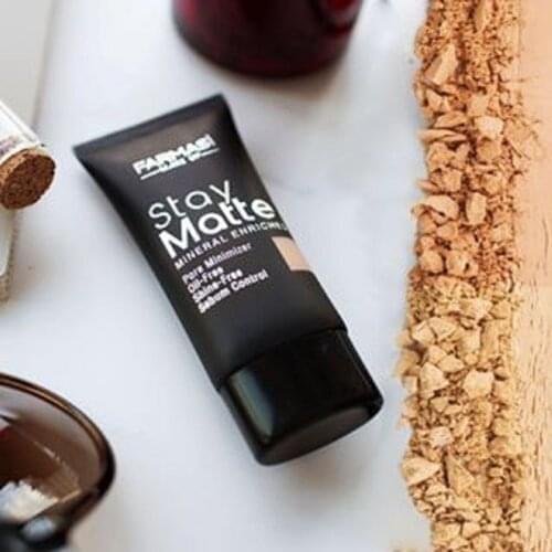 Farmasi Stay Matte Mineral Enriched Foundation , Pore Minimier, Oil Free, Shine Free, Sebum Control / Made in Turkey