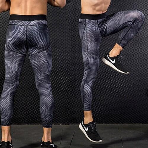 Mens Gym Pants Compression Leggings Sport Training Pants Male Tights Leggings Trousers Men Sportswear Quick Dry Pants Sweatpant