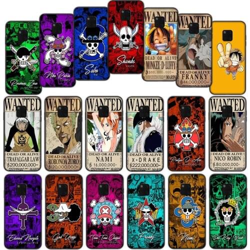 Japanese Anime ONE PIECE Soft Cover Case for Huawei Mate 30 20 Lite Y6 Y7 Pro P Smart Z Plus