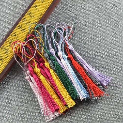60Pcs Bookmark Tassels Assortment With Cord Loops DIY Floss Tassels Pendant